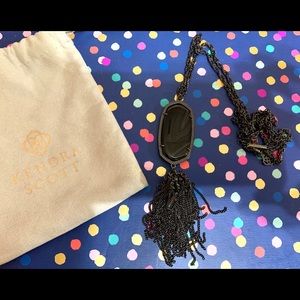 Kendra Scott Black Banded Agate Rayne  *SOLD*